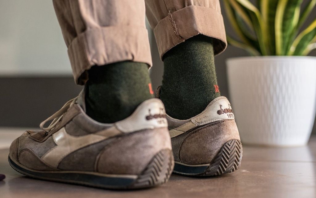 Calze Verde Scuro Uomo - Cotone Stretch - Taglia 40/45 - 102